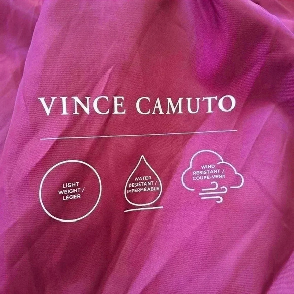 NWT Vince Camuto Pink Jacket Women's Lightweight Rain Coat Size XL - Picture 6 of 12